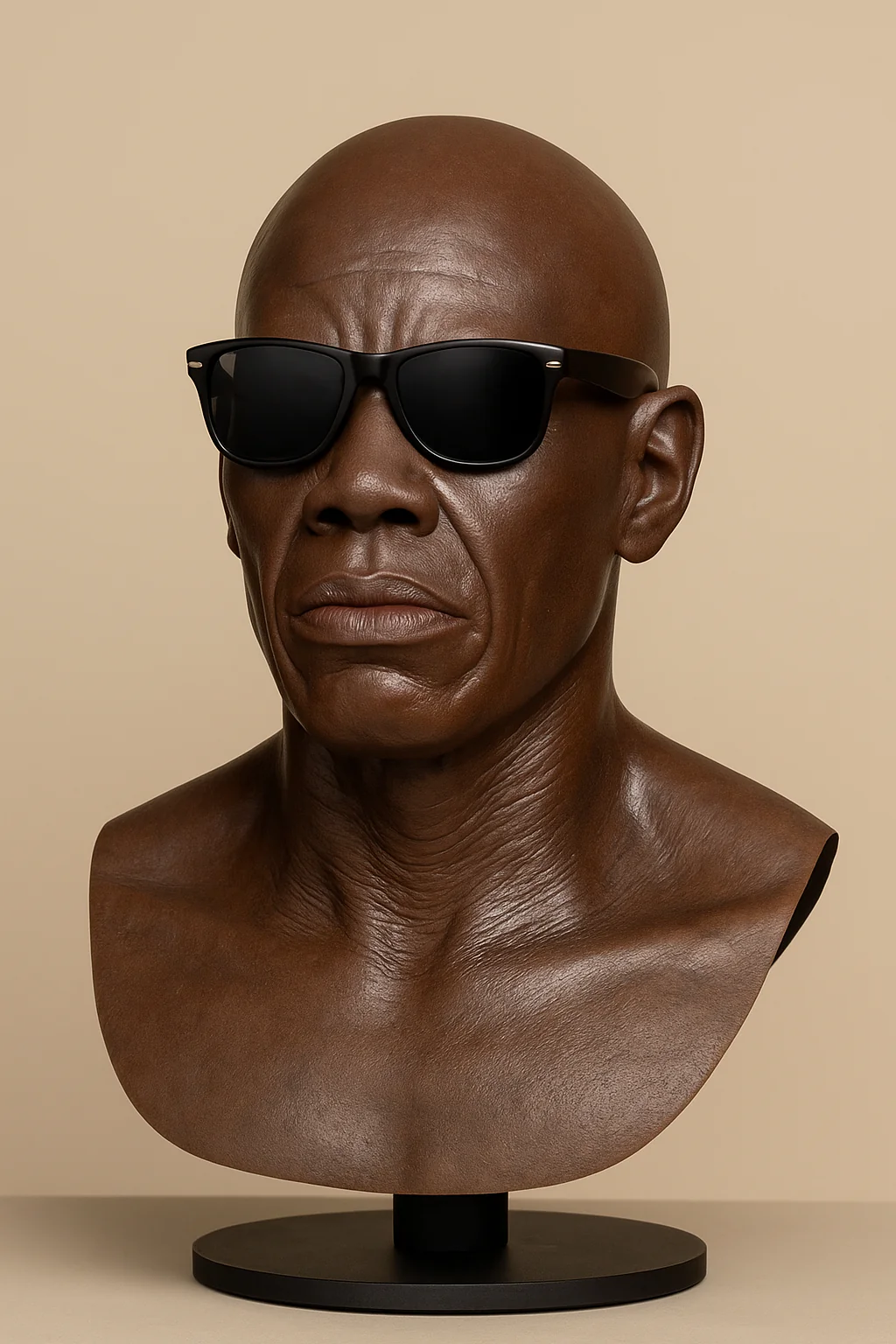 Dark Bald Head Mask